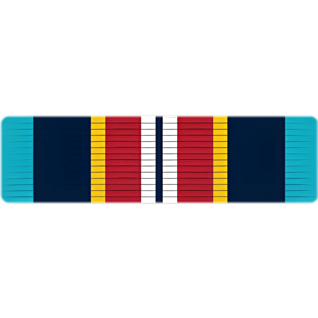 11 STRIPE RIBBON BAR Light Blue, Black, Yellow, Red, White Colors CFETagman