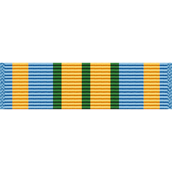 11 STRIPE RIBBON BAR Light Blue, Light Yellow, Green Colors CFETagman