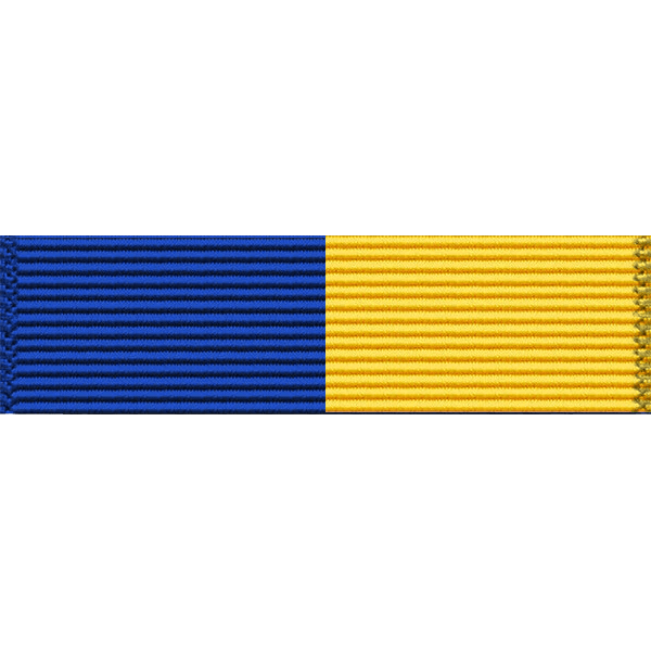 2 STRIPE RIBBON BAR Royal Blue / Yellow CFETagman