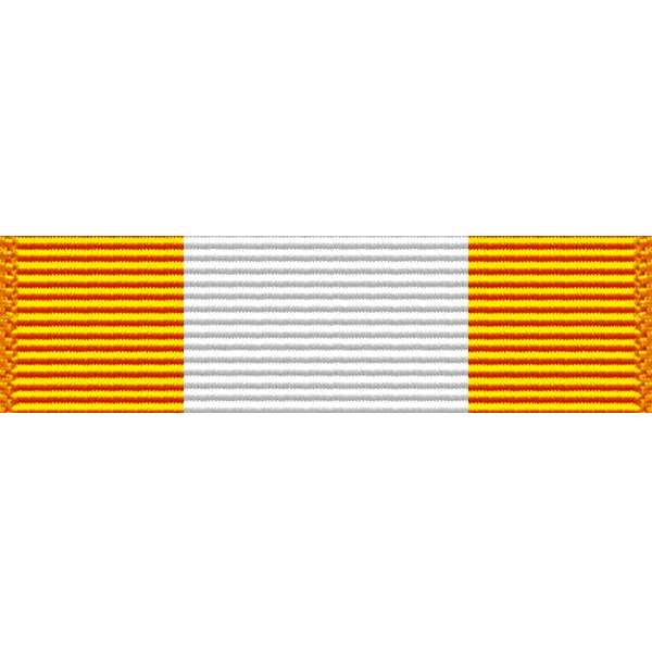 3 COLUMN PATTERN AWARD RIBBON BAR Gold / White / Gold CFETagman