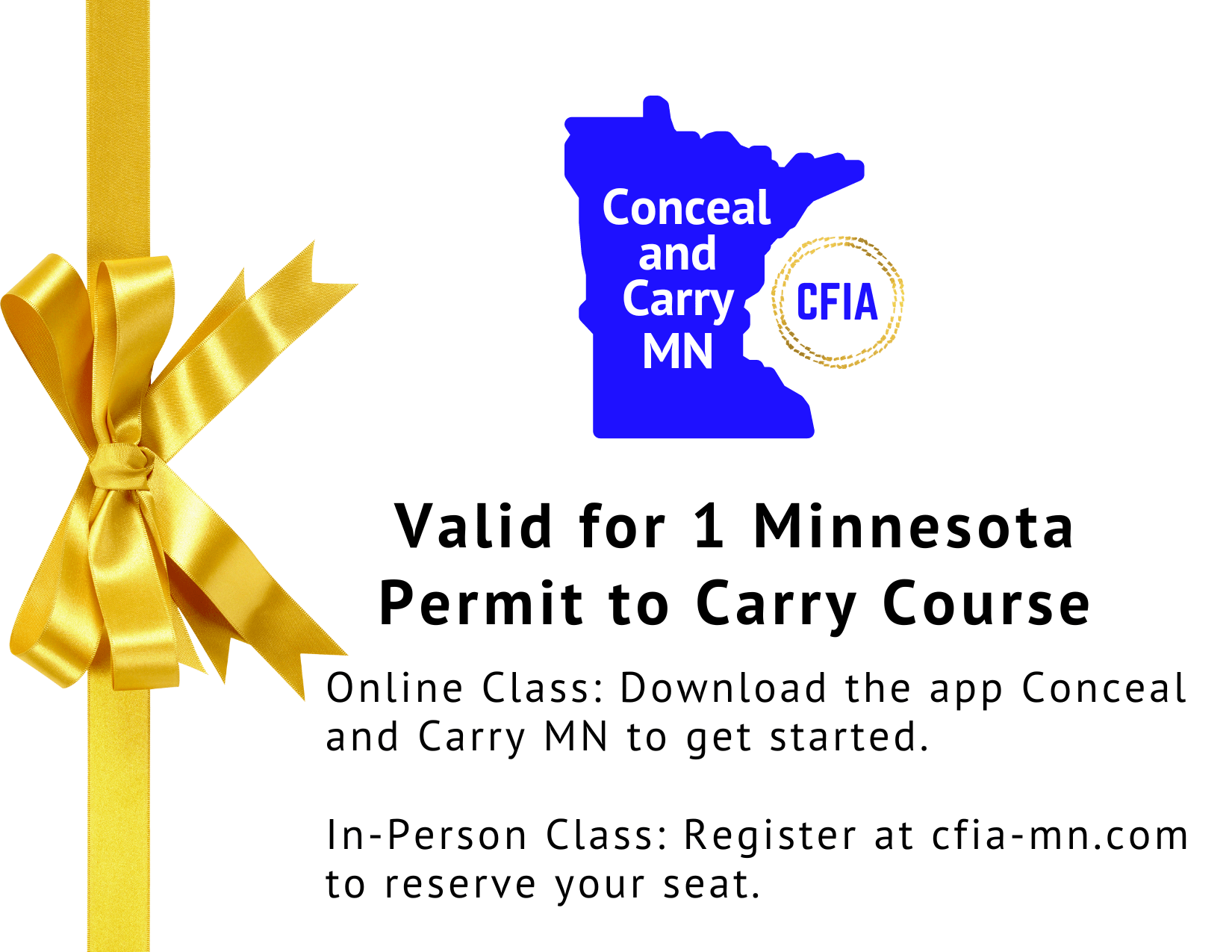 Gift Certificates Conceal and Carry MN