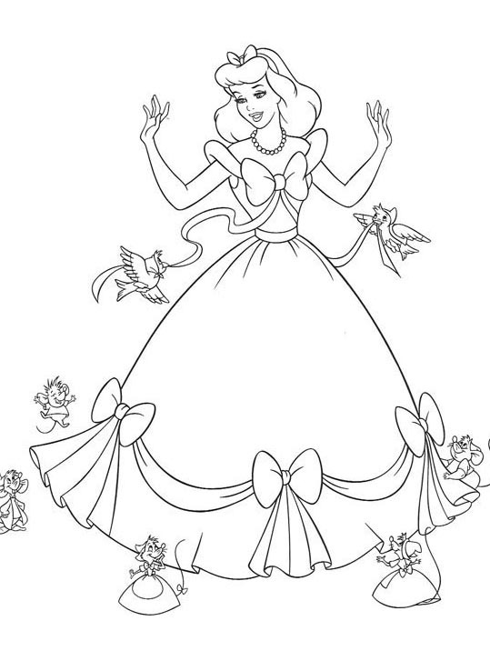 신데렐라 색칠놀이 업무계획서 paper craft, coloring pages, Origami