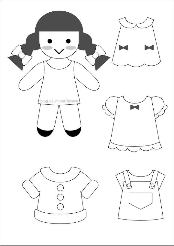 인형 옷 입히기