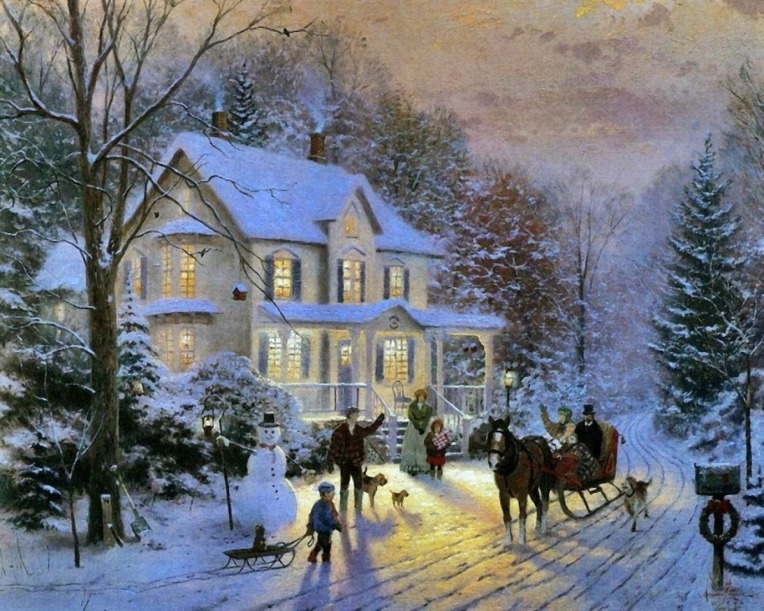 토마스 킨케이드(Thomas Kinkade)의 동화속 풍경 같은 그림들