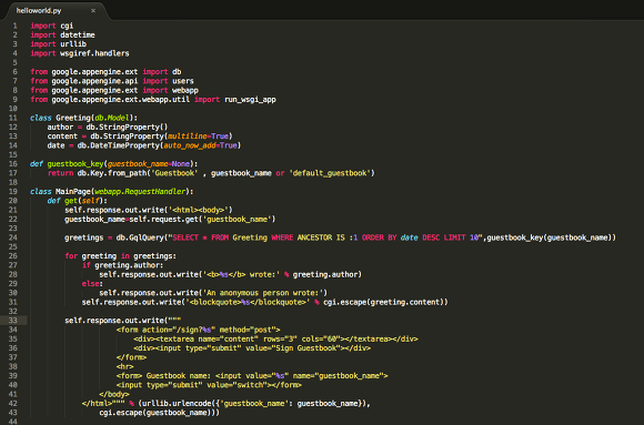 Unikys [NYSchool] Google App Engine과 Python 시작하기 Datastore 사용해서