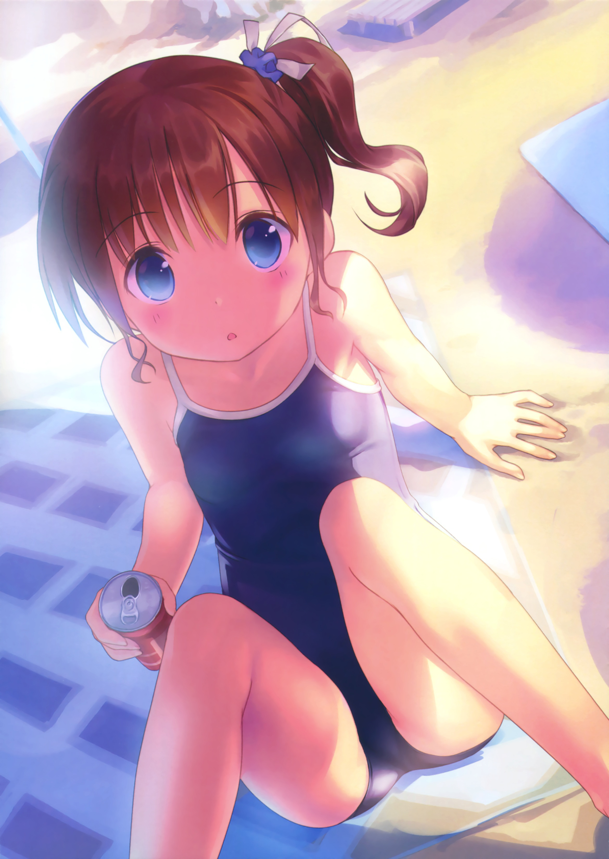 Deep Blue Sky (同人CG集) (C88) [焦げました (タコ焼き)] スク水の本 ～スクール水着絵集3