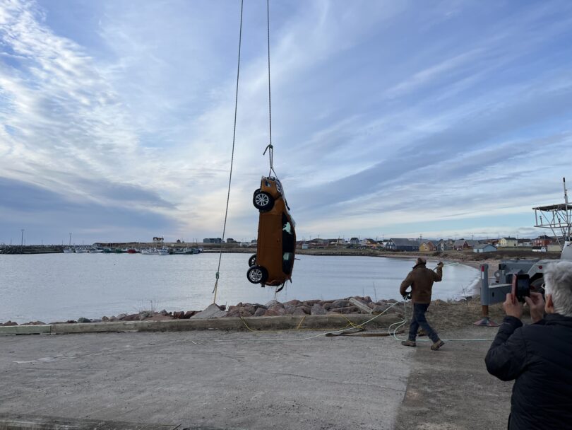 L'ÉtangduNord l'auto submergée a été repêchée CFIM