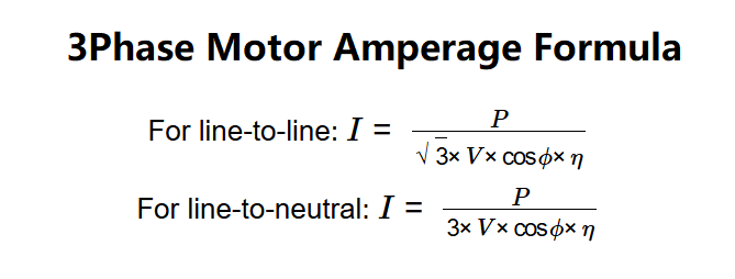 3 Phase Motor Amperage Calculator