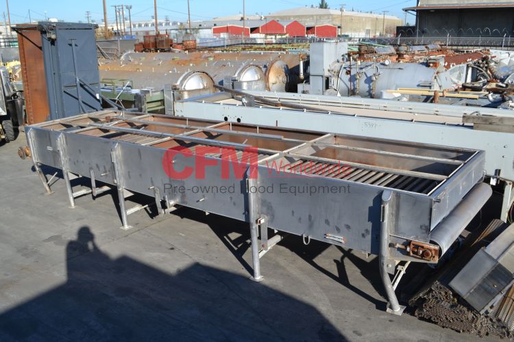 72" wide x 294" long South Valley Manufacturing stainless steel cooling