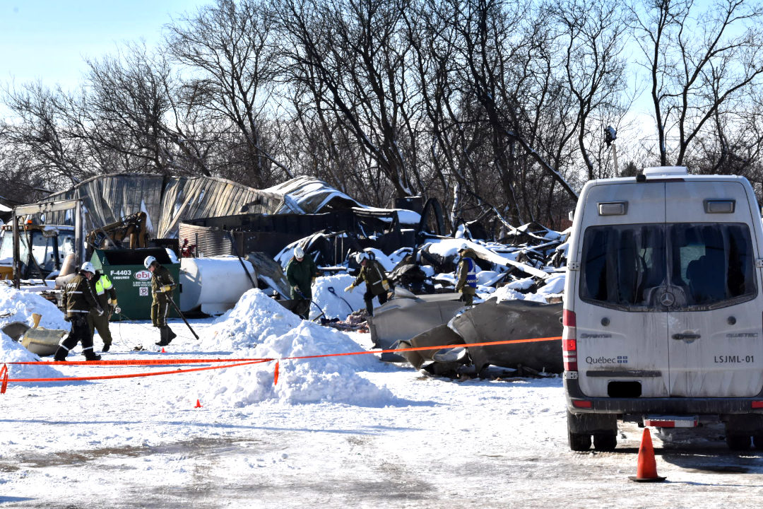 La SQ poursuit son enquête sur l'explosion à StRoch de l’Achigan