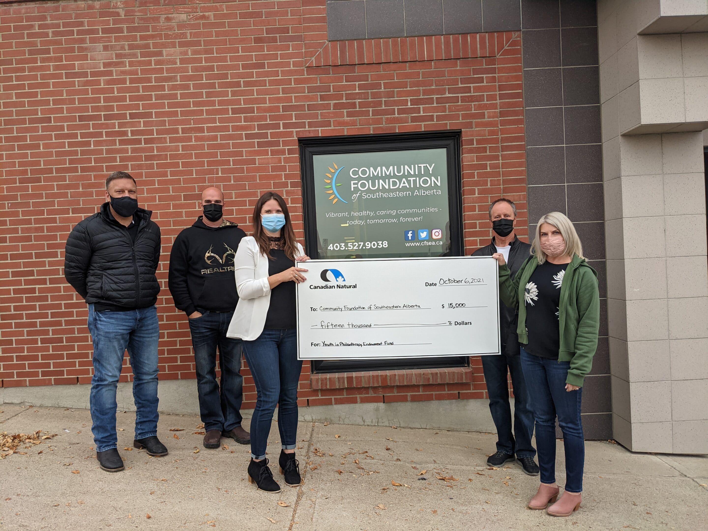 15,000 Donation from Canadian Natural Resources Limited Community