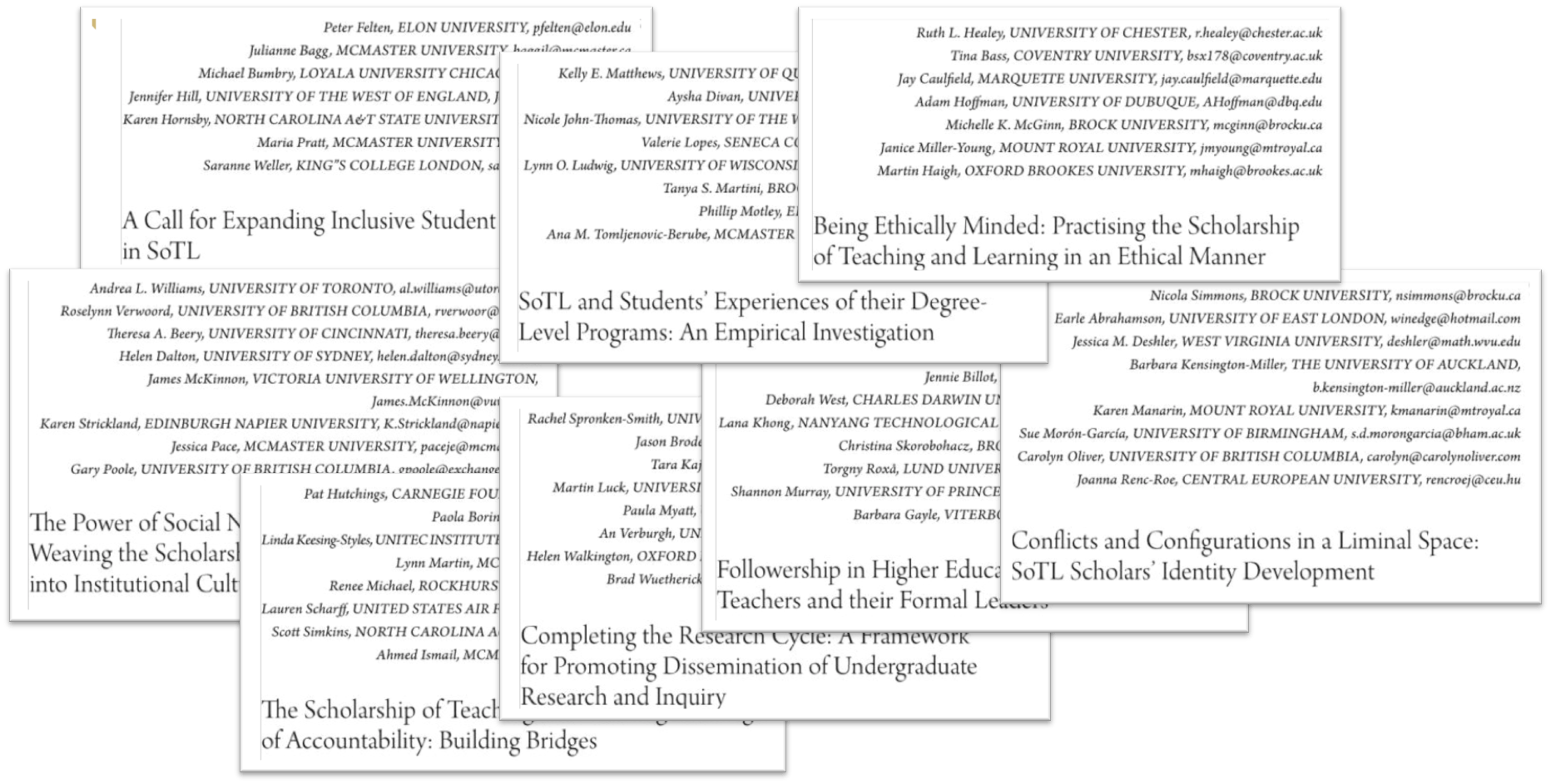 About the Teaching & Learning Inquiry Journal Center for Teaching