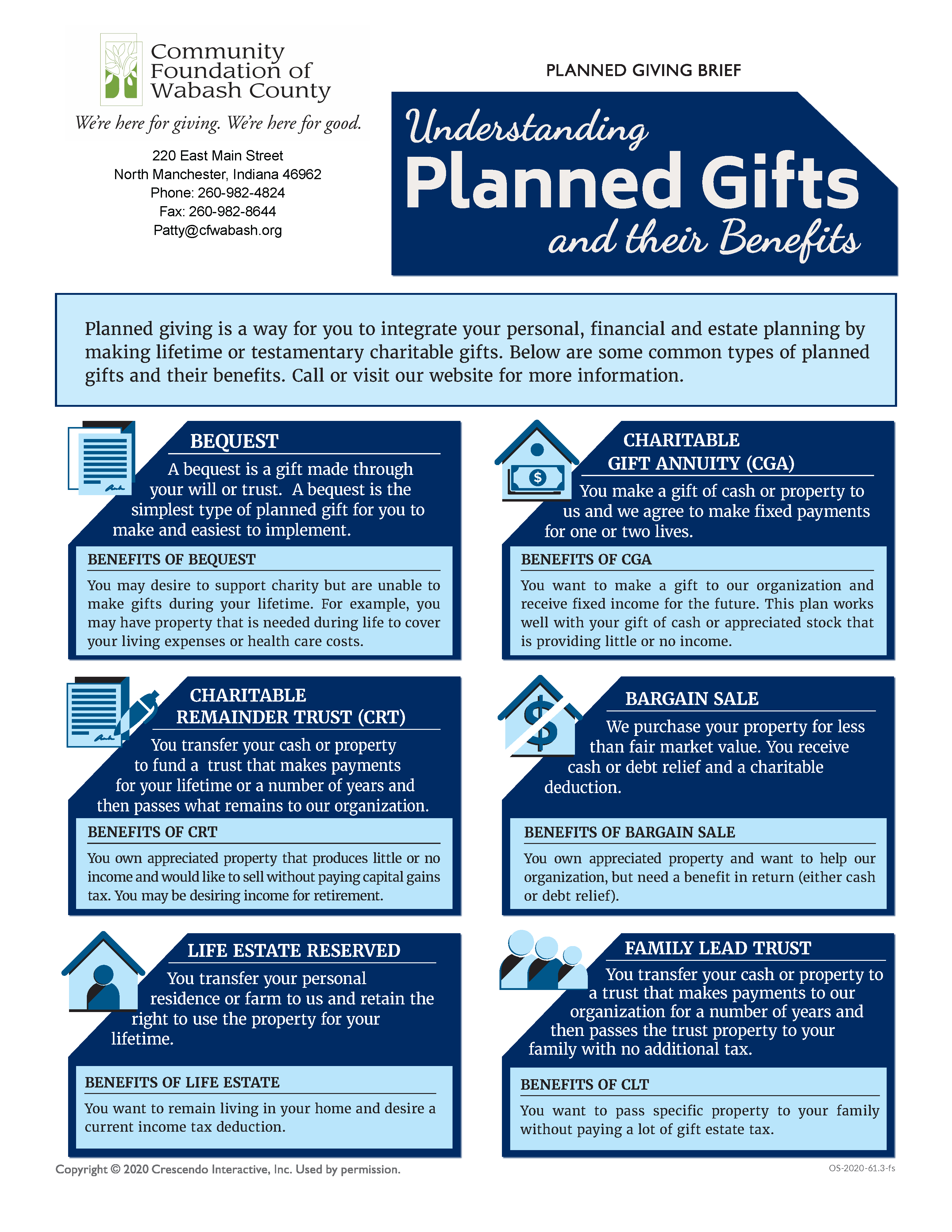 A Planned Gift Could be Right for You!
