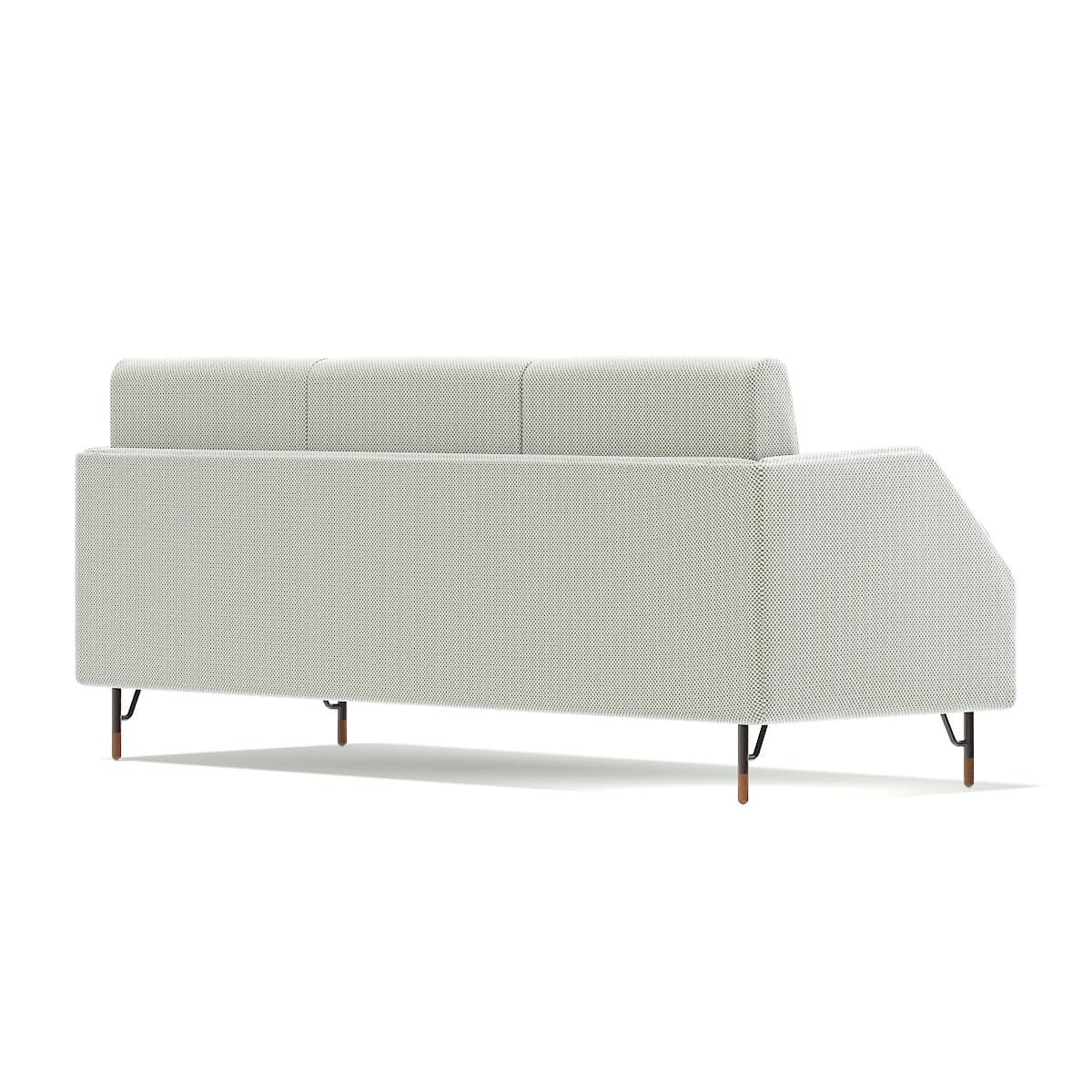 White Fabric Sofa 3d Model
