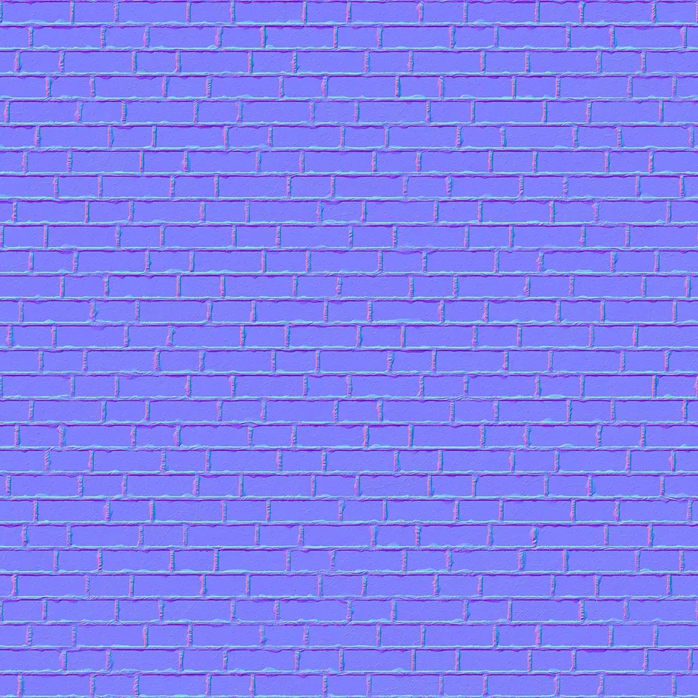 Purple Brick Wall PBR Texture