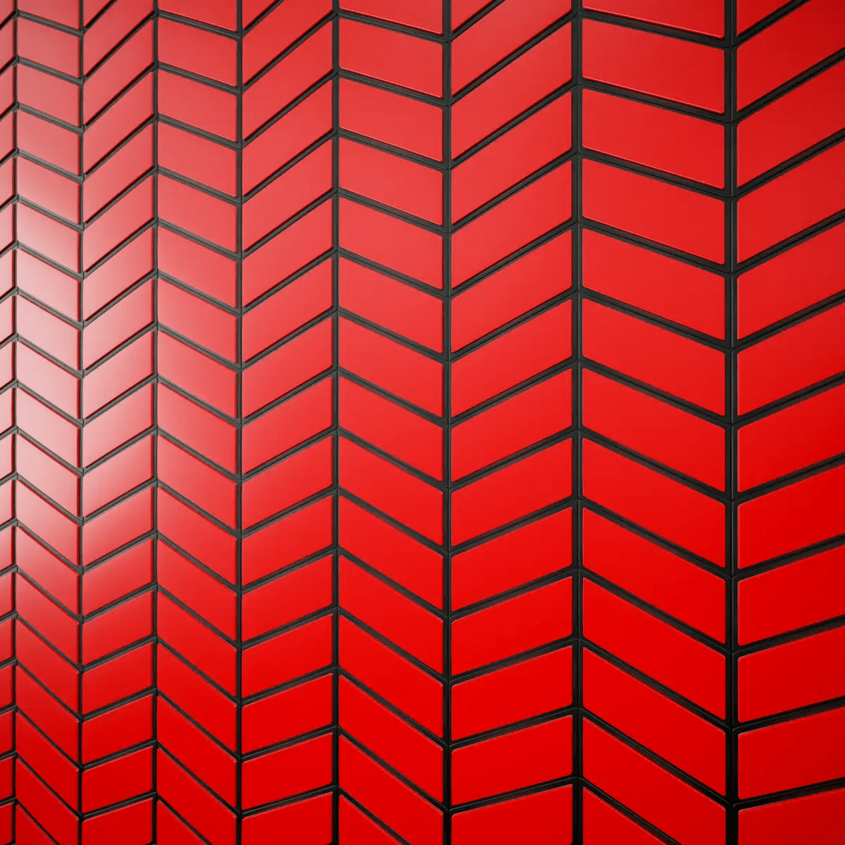 Red Diamond Pattern Wall Panel PBR Texture