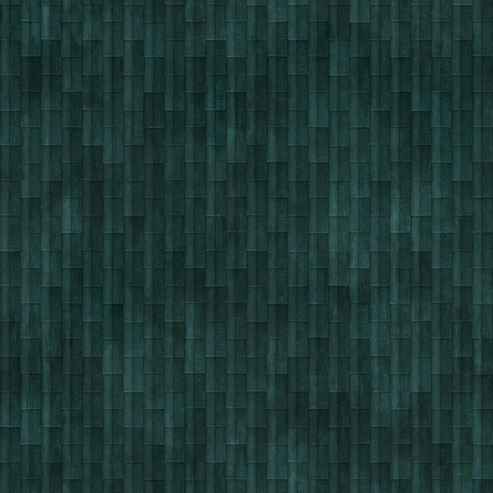 Green Ceramic Roof Tiles PBR Texture