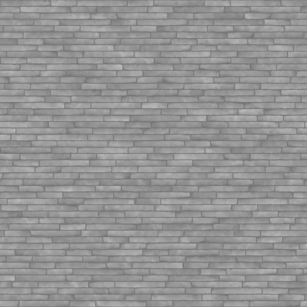 Thin Grey Brick Wall PBR Texture