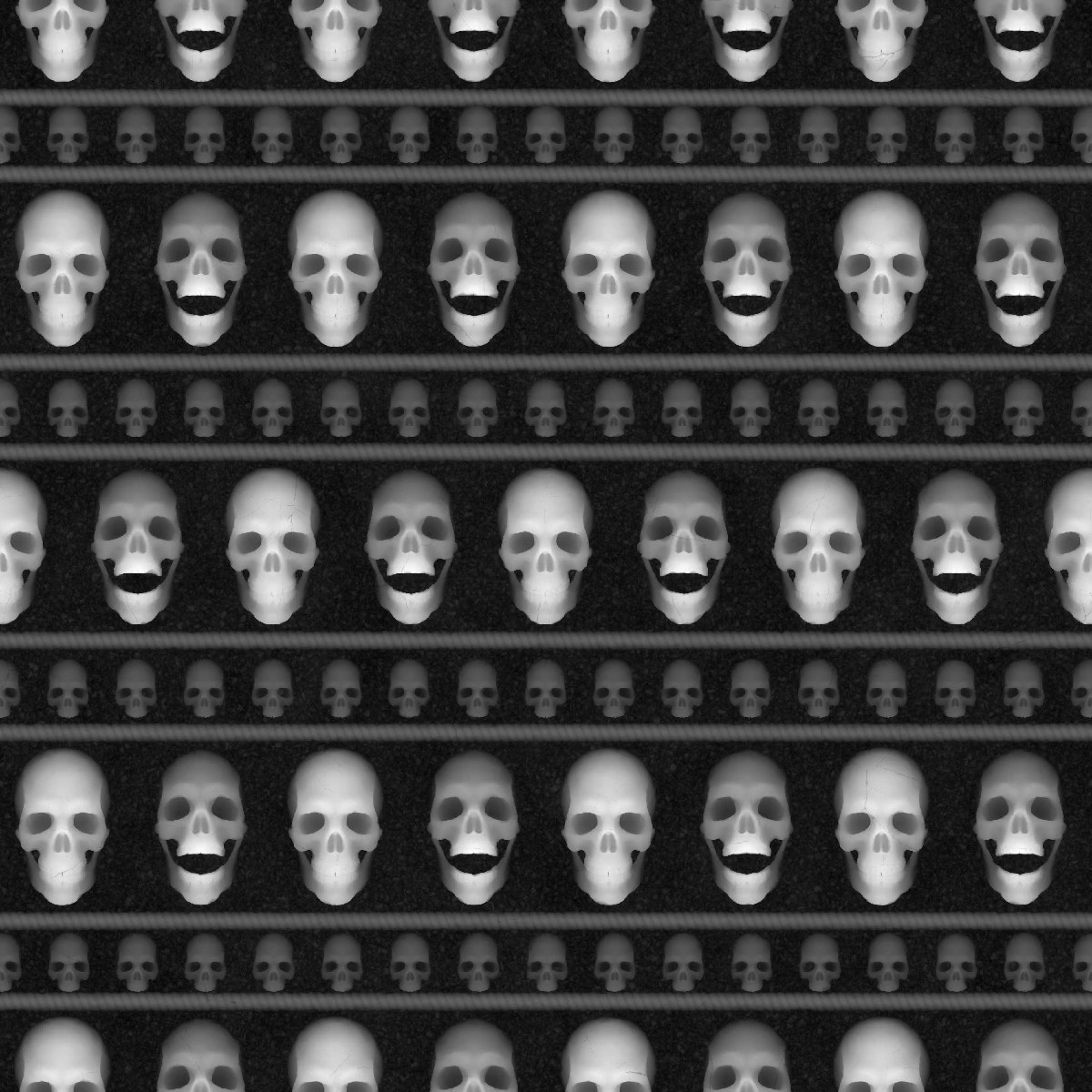 Old Stone Skull Wall PBR Texture