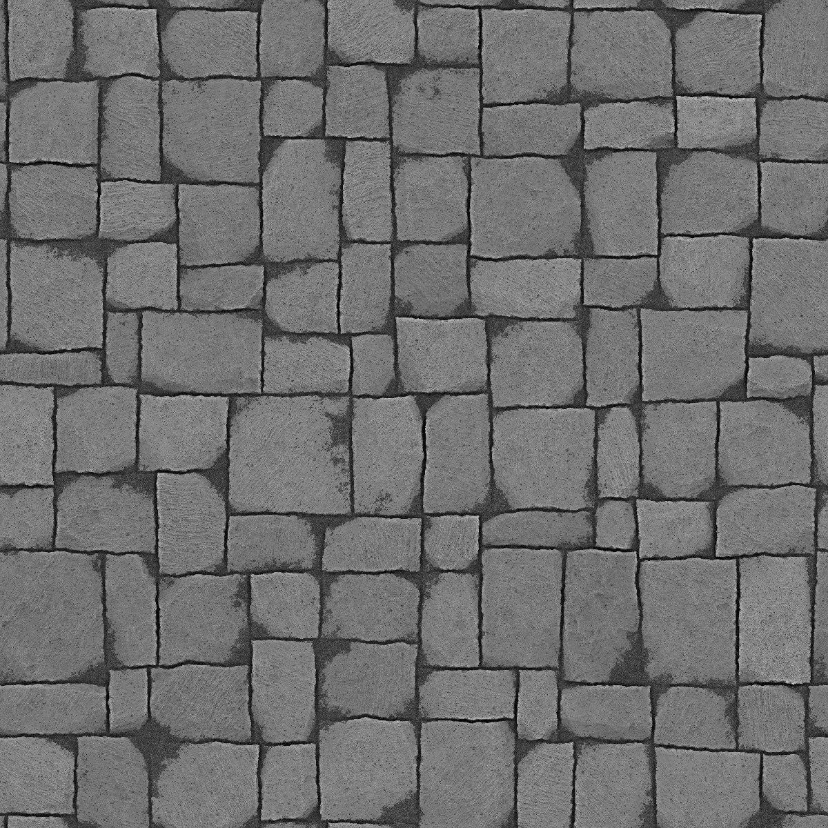 Square Stone Wall PBR Texture