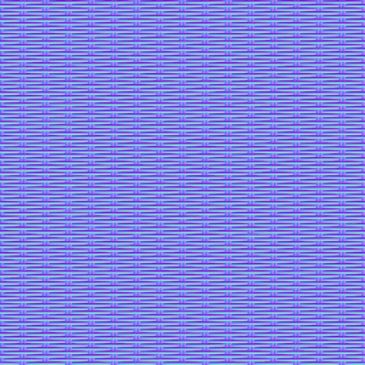 White Wicker Weave PBR Texture