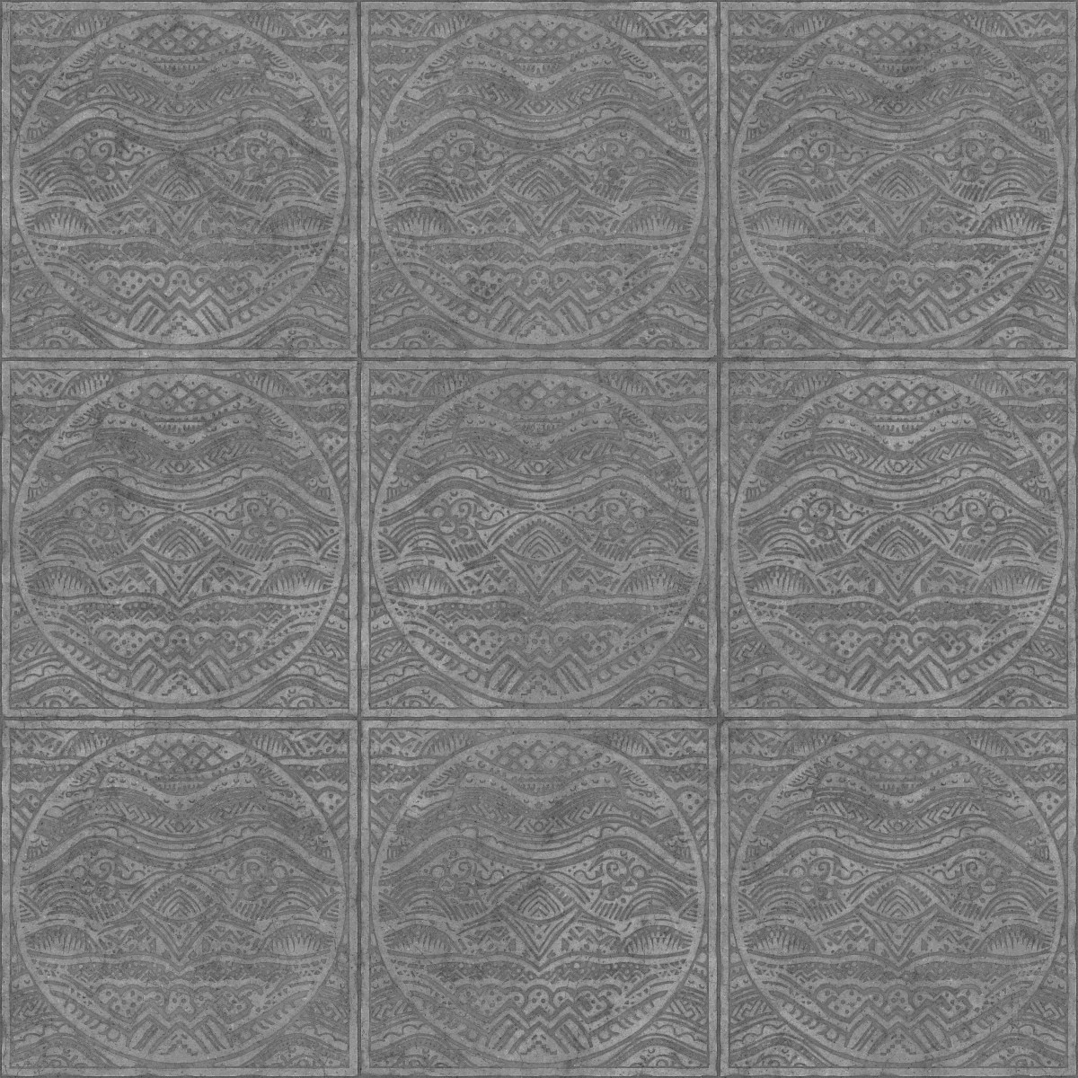 Patterned Stone Tiles PBR Texture