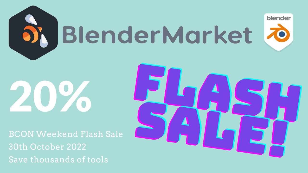 【CGニュース】”Blender Market”でのセールが終了間近！ CGbox