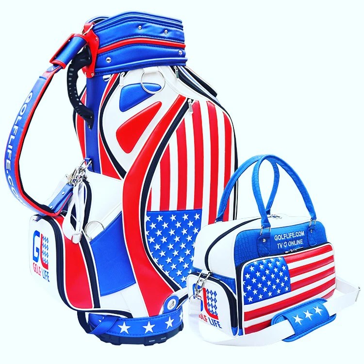 Custom Staff Golf Bag with Matching Custom Sports Bag Combo Custom