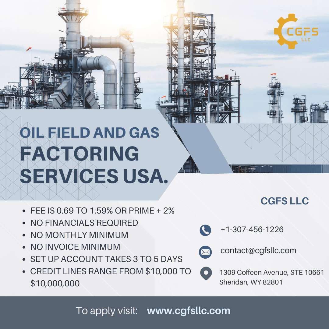 Oil and Gas Industry Factoring Services USA CGFS, LLC