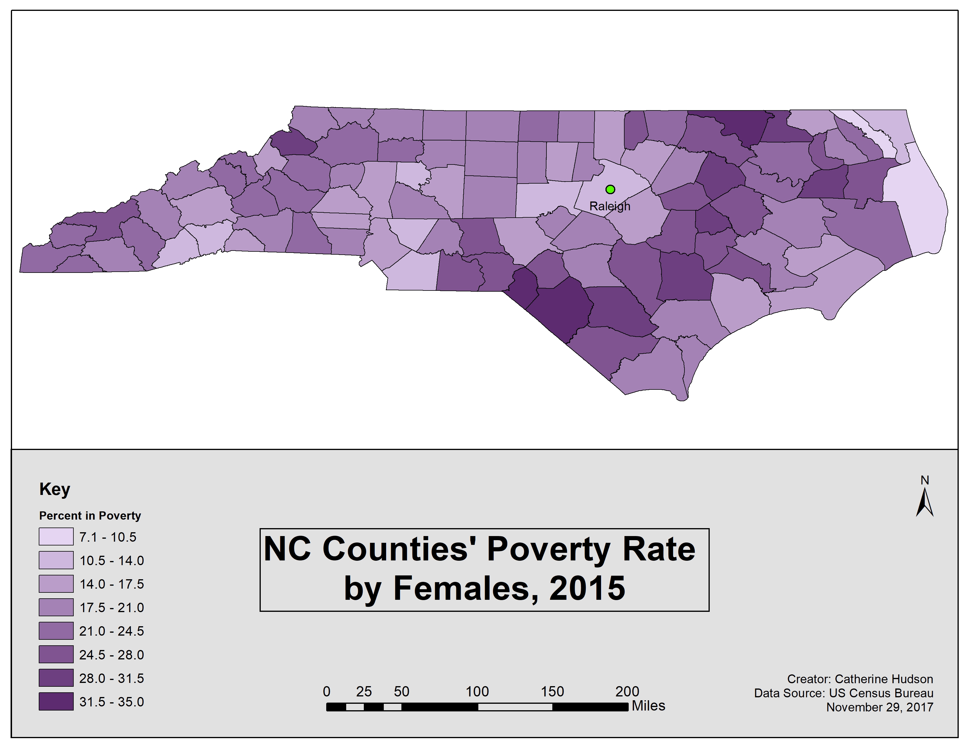 Demographics Poverty in North Carolina