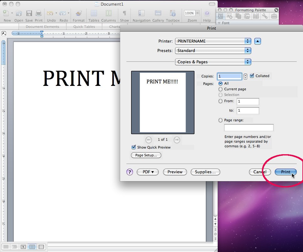 HowTosConfigure Mac OS X Printing CompudocWiki