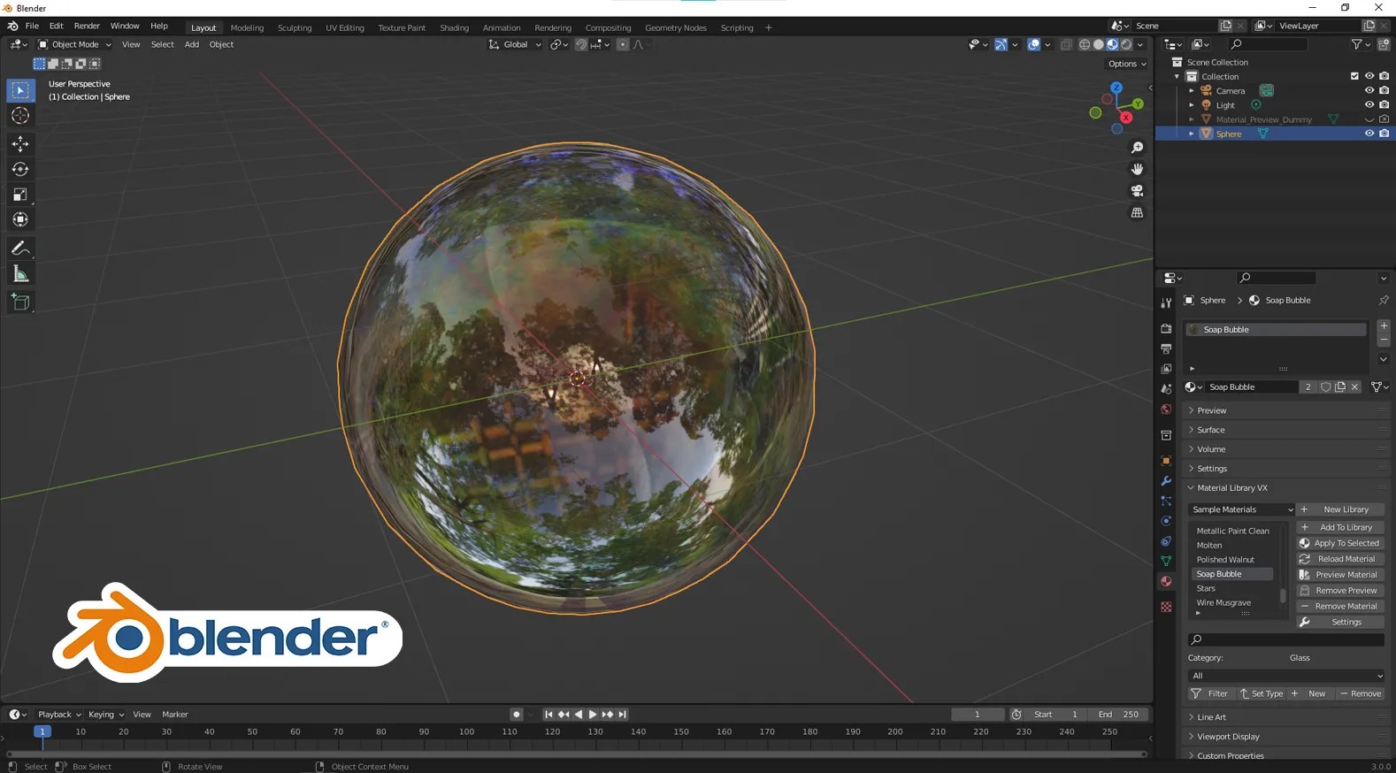 How to use Free Material Library Addon in Blender