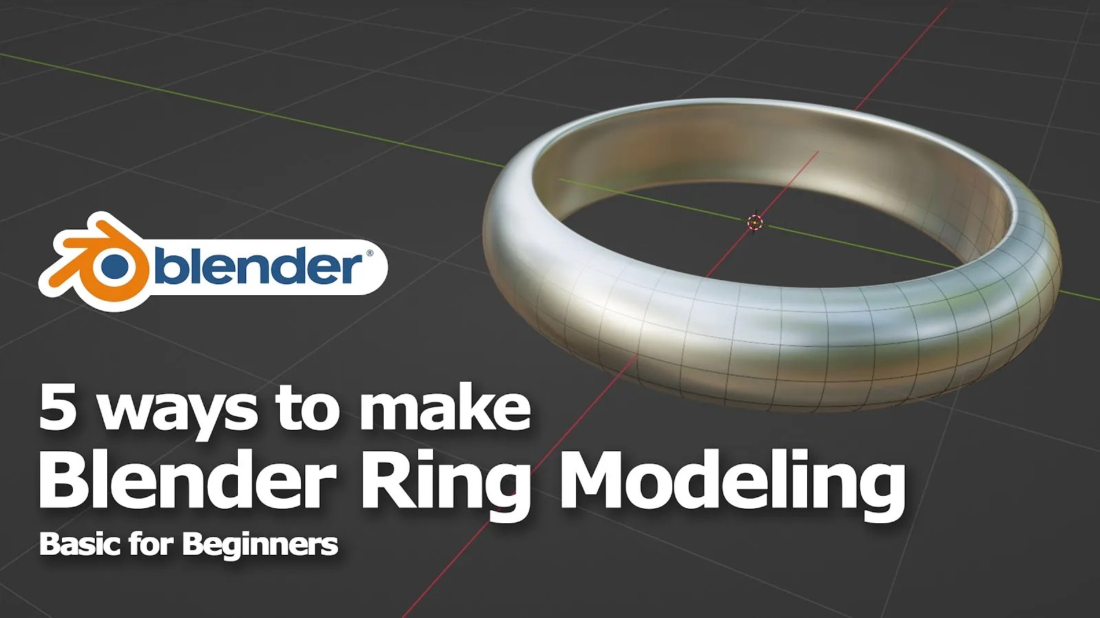 How to make a simple ring in Blender