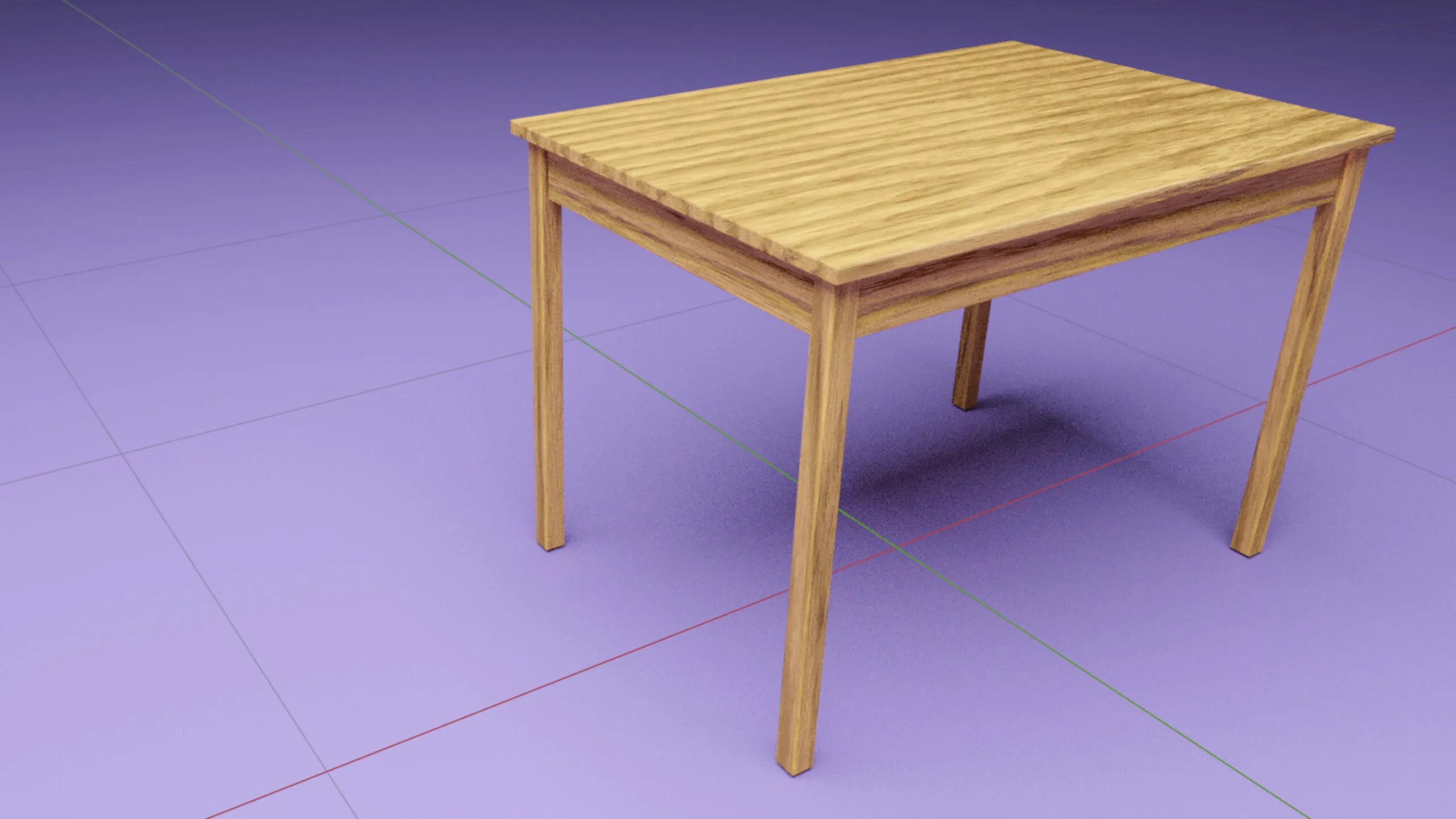 How to make a table in Blender 3D modeling and Texturing
