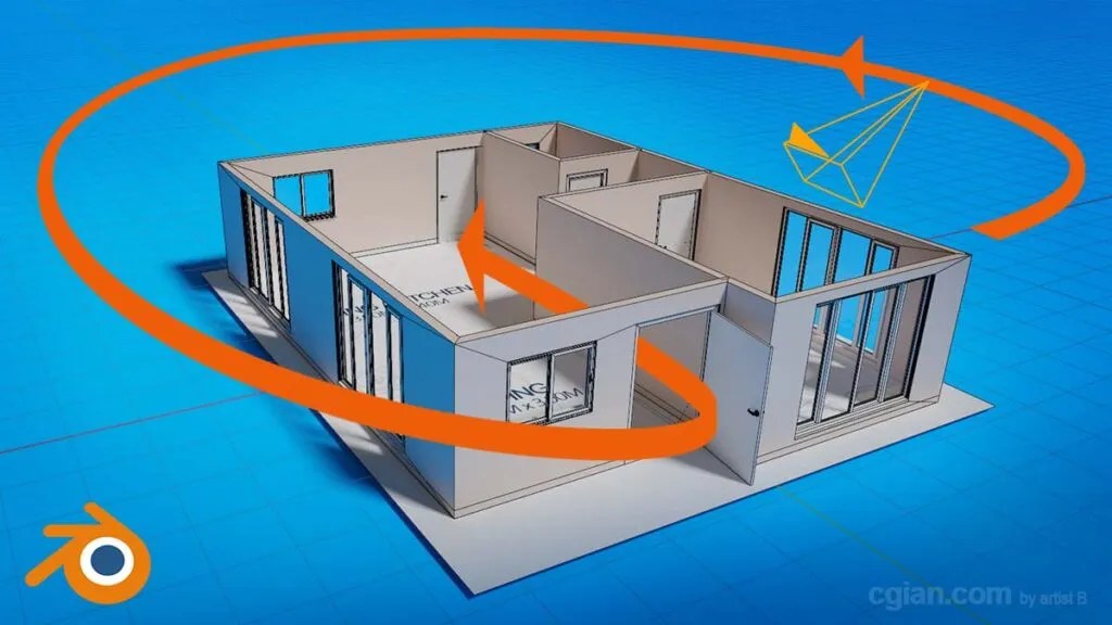 Blender Add Camera and Move Camera Follow Path