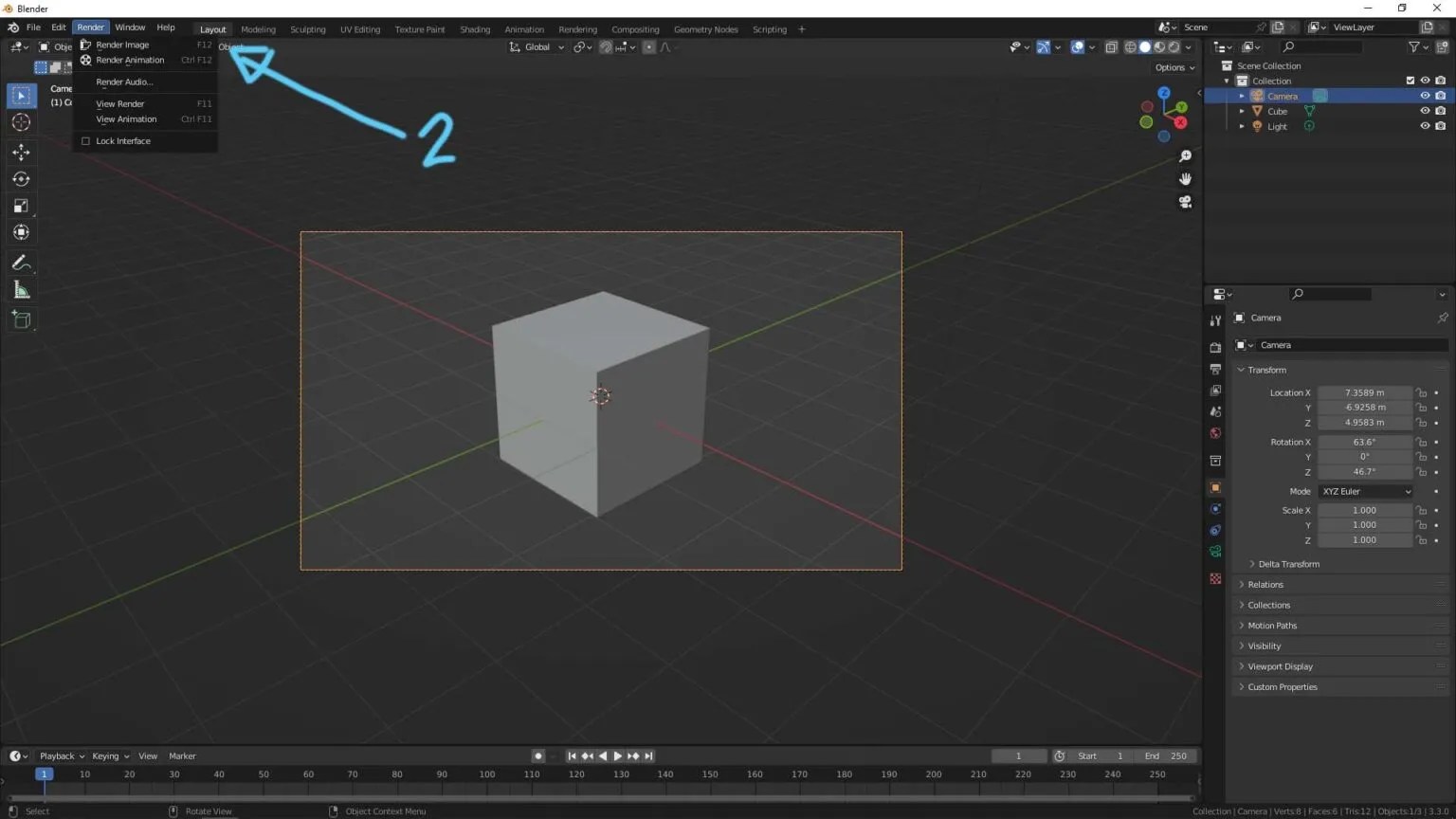 How to render in Blender, Basics for Beginners