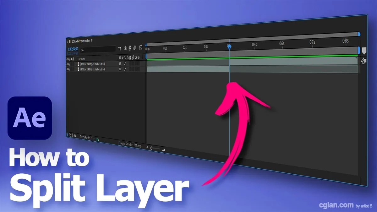 How to split clip in After Effects with shortcut
