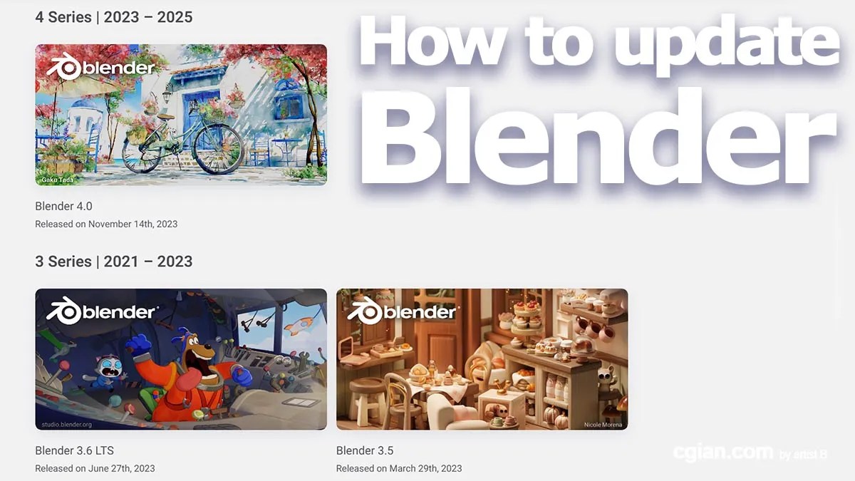 How to update Blender