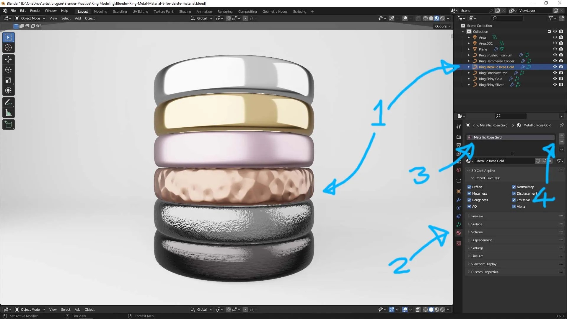 How to delete materials in Blender