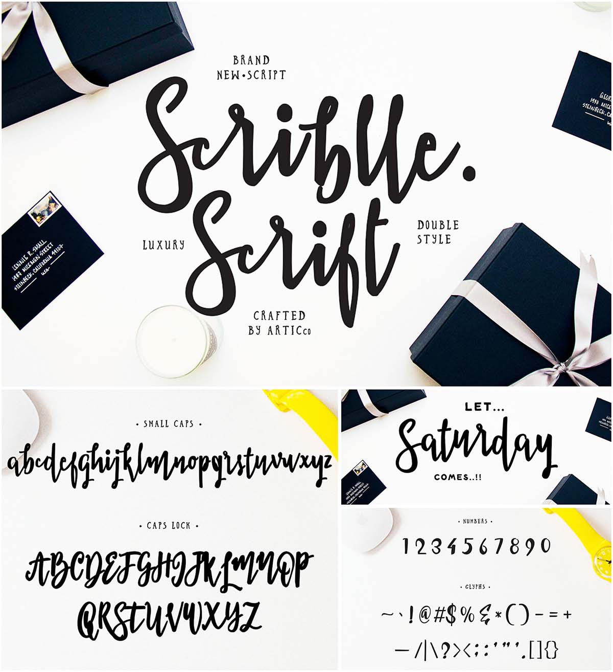 Scribble brush font Free download
