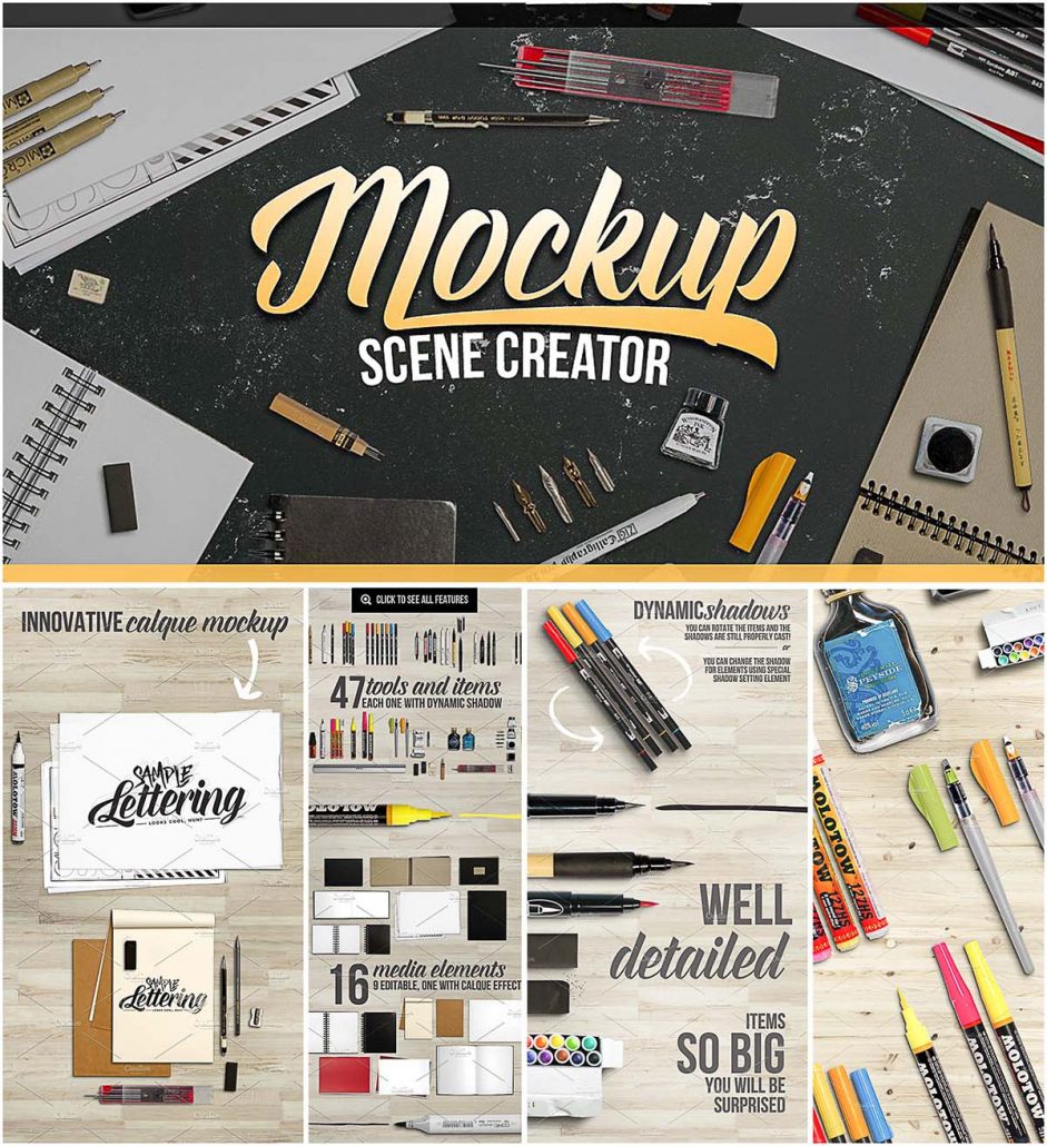 Mockup scene creator Free download