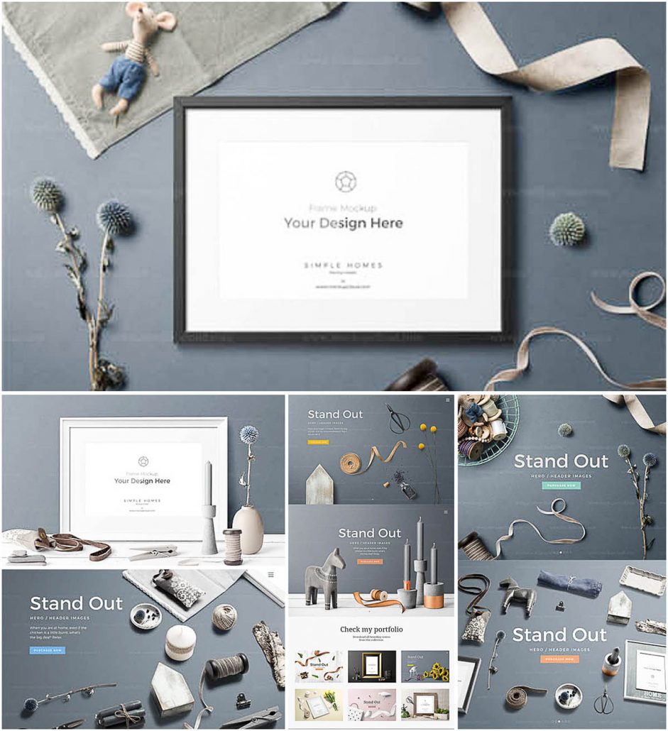 Simple home mockups volume 5 Free download