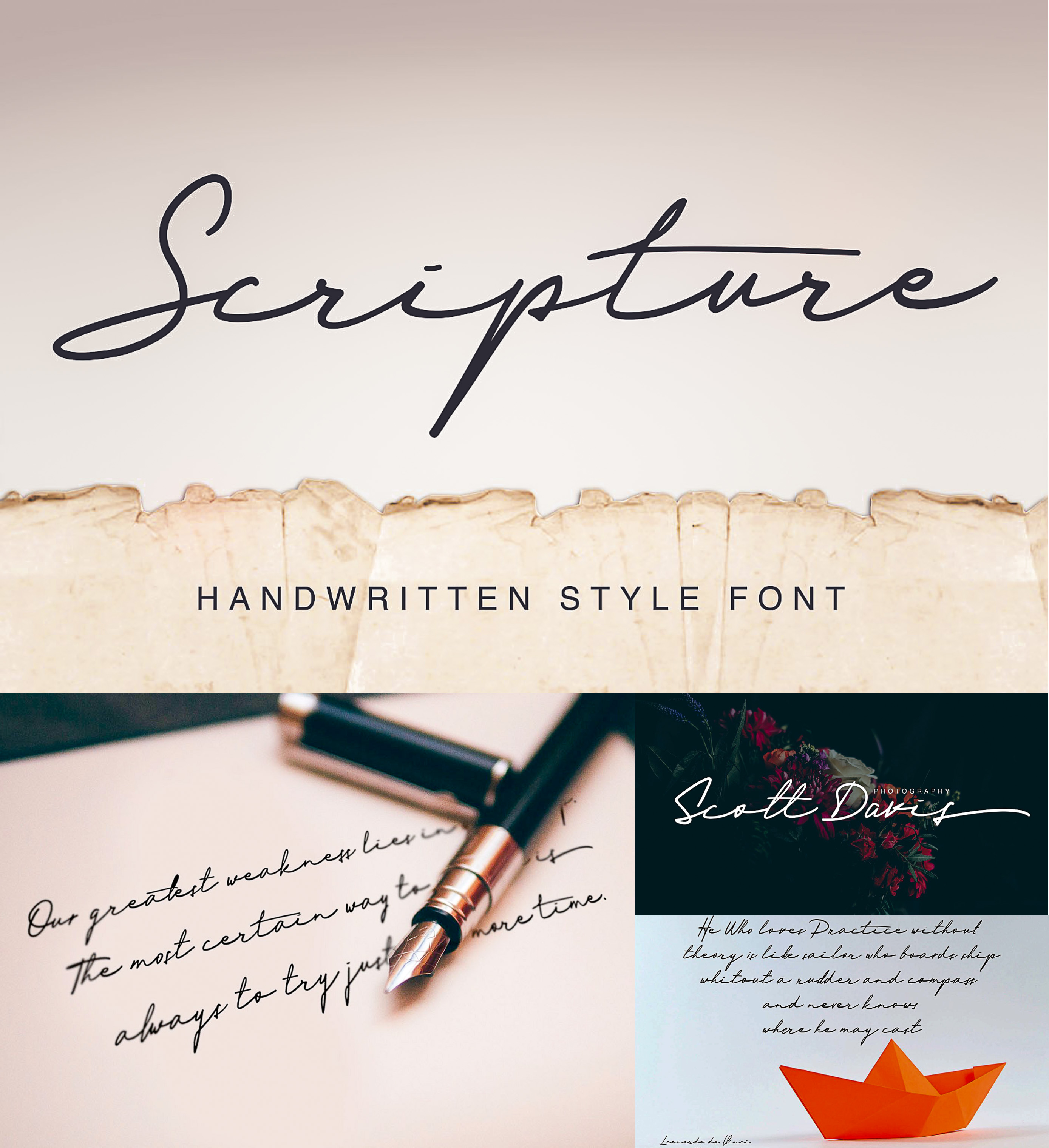 Scripture font Free download