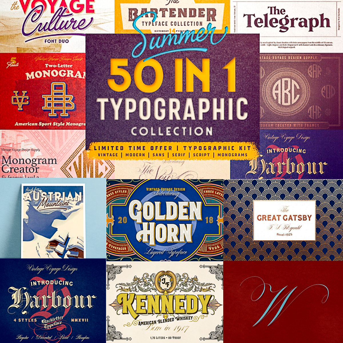 50 Fabulous Fonts Collection Free download
