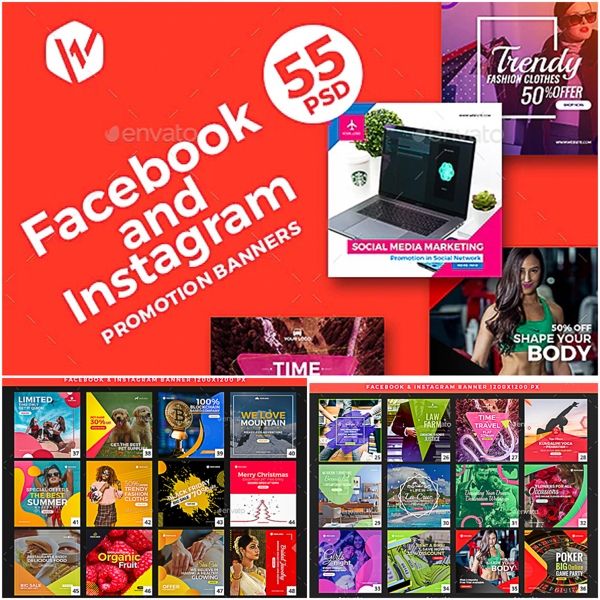 55 Facebook Multipurpose Banners Free download