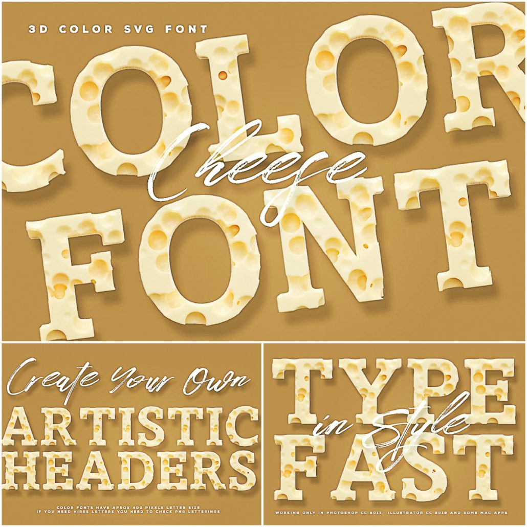 Cheese Color Font Free download