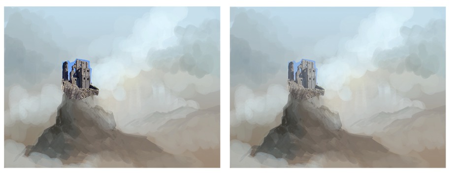 как рисовать фон поэтапно