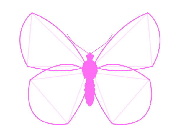 как нарисовать бабочку реалистично