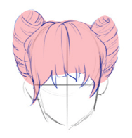 как нарисовать волосы диджитал