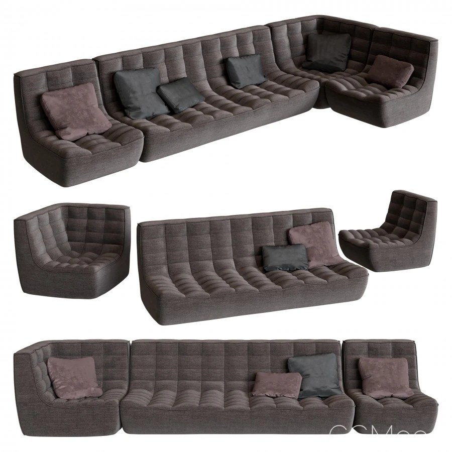 Ethnicraft Sofa N701 3D Model for Corona
